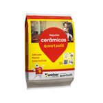 14495 - Rejunte para Cerâmica Cinza Platina 1Kg - QUARTZOLIT