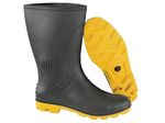 19394 - Bota Impermeável Longa Preta Sola Amarela Nº 42 - PEGA FORTE