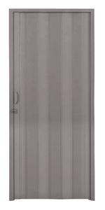 20322 - Porta Sanfonada Lisa Plástico PVC Cinza 70cm