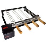 26698 - Grill Giratório Preto Kit 520 Baixo 4 Espetos - TOP GRILL