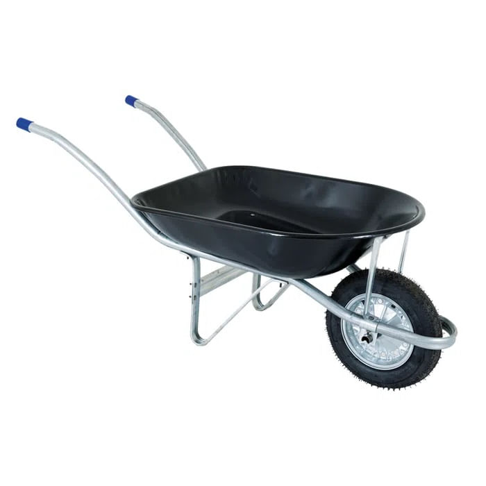 Carrinho de Mão Pop Chapa 26 com Pneu e Câmara Preto - METALOSA