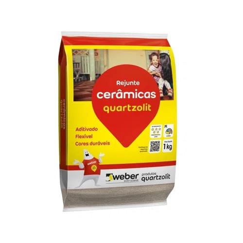 14493 - Rejunte para Cerâmica Caramelo 1Kg - QUARTZOLIT