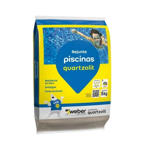 21725 - Rejunte para Piscina Branco 5Kg - QUARTZOLIT