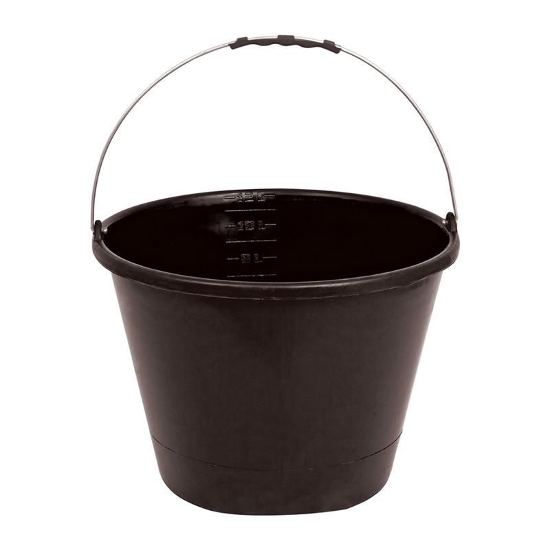00981 - Balde de Plástico para Concreto 12L Preto