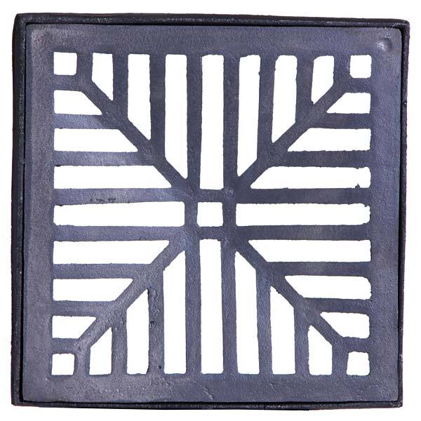 Ralo Côncavo Ferro Fundido 25x25cm - JODOAL