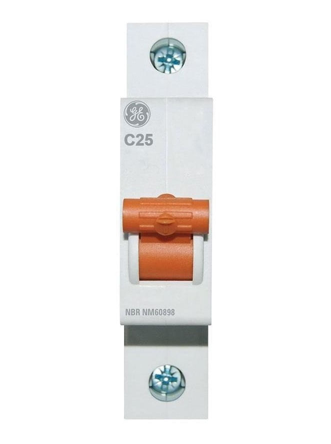 22962 - Disjuntor Branco Din Monopolar 25A - GE