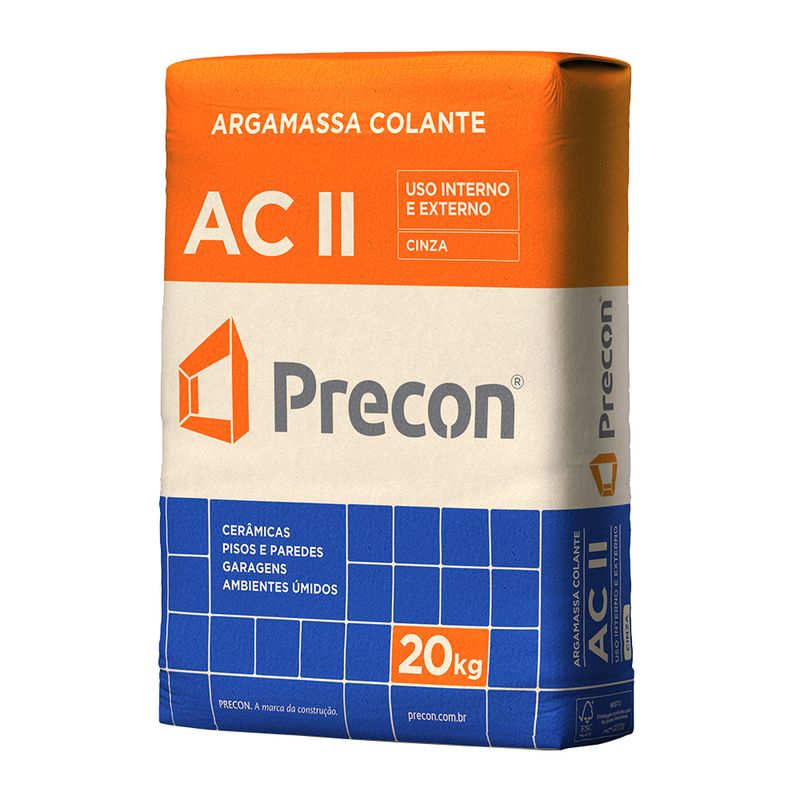ArgamassaACIIInternoeExternoCinza20KgPRECON