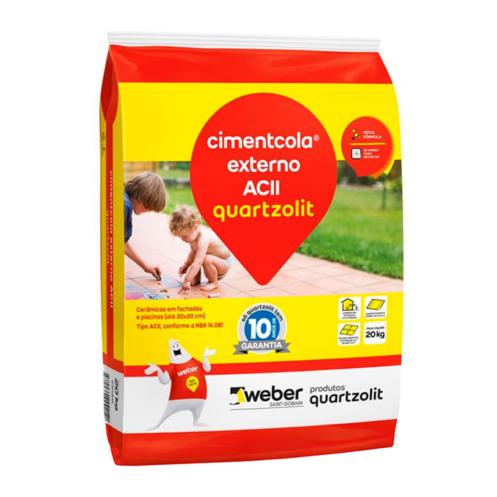 ArgamassaACIIExternoCinza20KgQUARTZOLIT