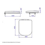 AssentoSanitarioSlowCloseQuadraPianoPoloUnicAP21517BrancoDECA