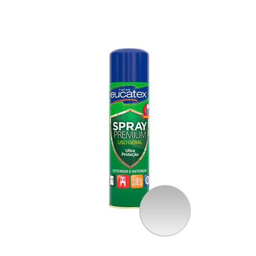 TintaSprayAltaTemperaturaAluminio400mlEUCATEX