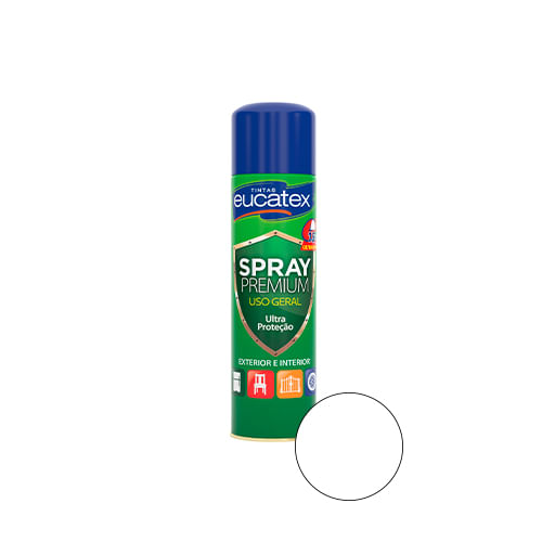 TintaSprayPremiumMultiusoBrancoFosco400mlEUCATEX