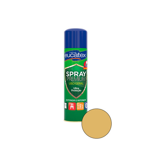 TintaSprayPremiumMultiusoDourado400mlEUCATEX