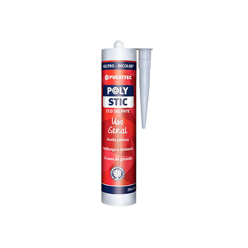 AdesivoSiliconeAceticoPolysticUsoGeralIncolor250gPULVITEC