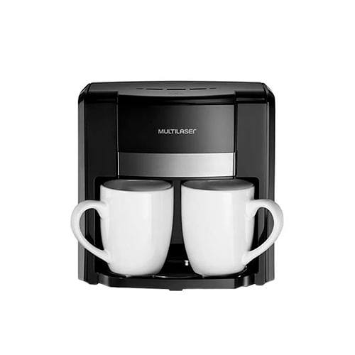 CafeteiraEletrica2XicarasColherDosadoraFiltroPermanentePreta500W127VMULTILASER