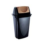 LixeiradePlastico9LcomTampaBasculanteEcoblackPLASUTIL