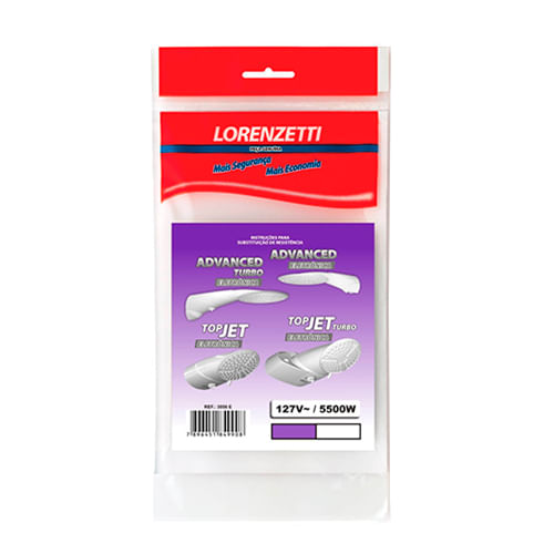 Resistência para Chuveiro Eletrônico ADVANCED/TOP JET 127V 5500W - LORENZETTI