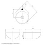 LavatorioSuspensoparaCantoemLoucaMBranco30x39x12cmINCEPA