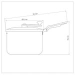 PipoqueiraLoretoRevestimentoAntiaderenteStarflonVermelha20cm35LTRAMONTINA