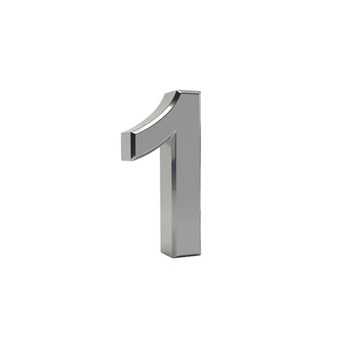 NumeroResidencial1emAcoInox15cmOINOX