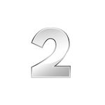 NumeroResidencial2emAcoInox20cmOINOX