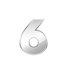 NumeroResidencial6emAcoInox20cmOINOX