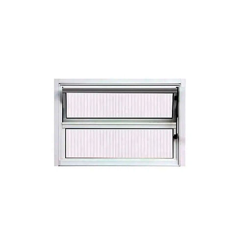 BasculanteAlumInio40x60VidroCaneladoESQUADROMIL