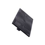 DesempenadeiradePlasticoEstriadacomBordaReforcadaPreta30x17ASTRA