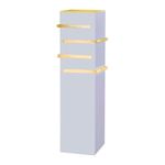BalizadordeJardimFlashQuadrado30cmPA9030emAluminioIDEAL