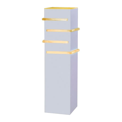 BalizadordeJardimFlashQuadrado30cmPA9030emAluminioIDEAL