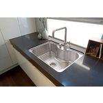CubaMorgana60FXUndermountemAcoInox69x49cmcomValvulaTRAMONTINA