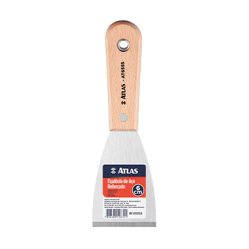 EspatulaReforcada6cmemAcoCarbonocomCabodeMadeiraATLAS
