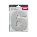 NumeroResidencial6emAluminio125mmFitaDuplaFacePRIMAFER
