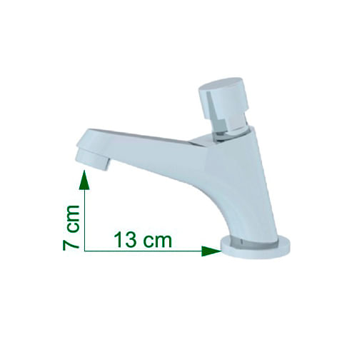 TorneiraparaLavatorioAutomaticaCromada1194METALPLAS