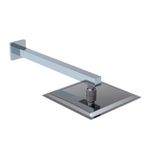 ChuveiroQuadradocomBracoemInox30cmMETALPLAS