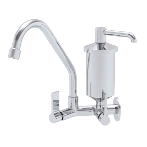 TorneiracomFiltroparaParedeGiratoria2172C34CromadaMETALPLAS