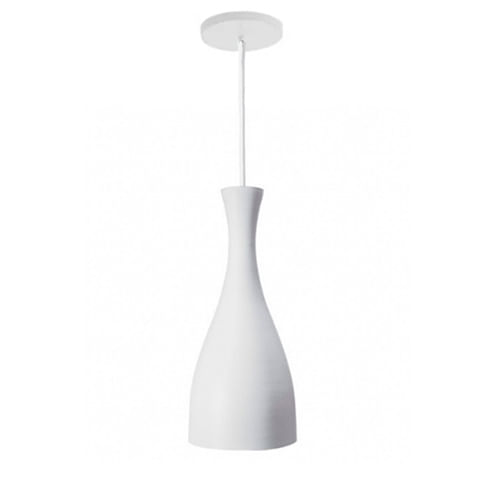 PendenteTD1003BrancoFosco1xE27TASCHIBRA
