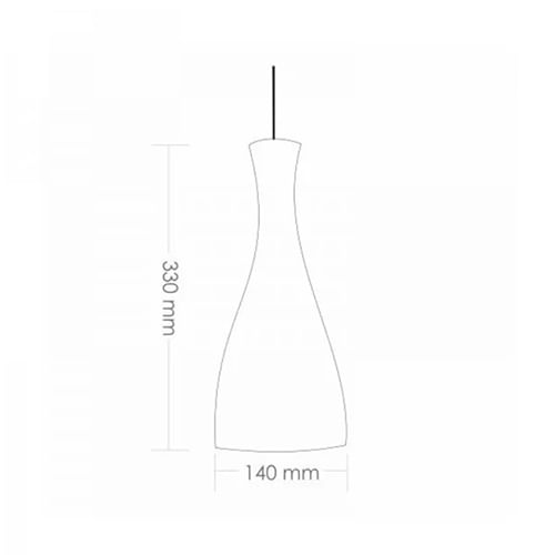PendenteTD1003BrancoFosco1xE27TASCHIBRA