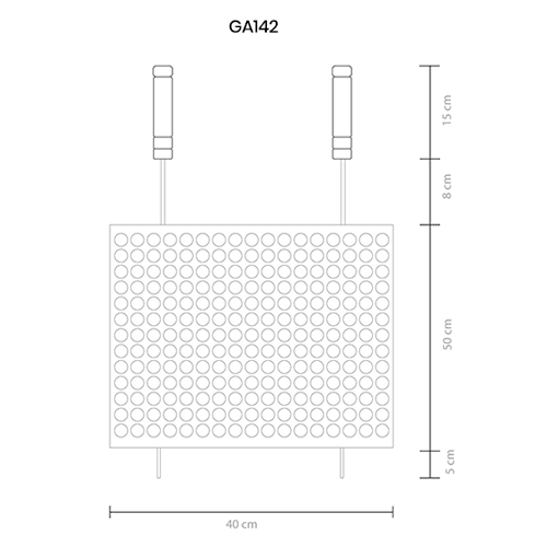 GrelhaMoeda40x50cmEstanhadaGauchoGrill–GRILAZER