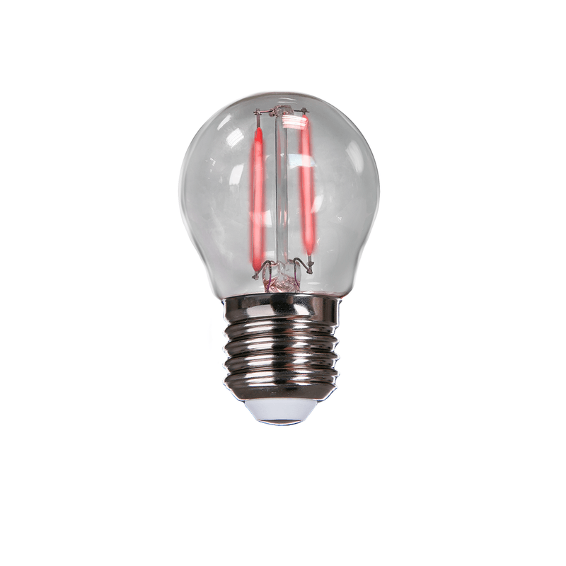 LampadaFilamentoLedBolinhaVermelhaE272WBivoltAVANT