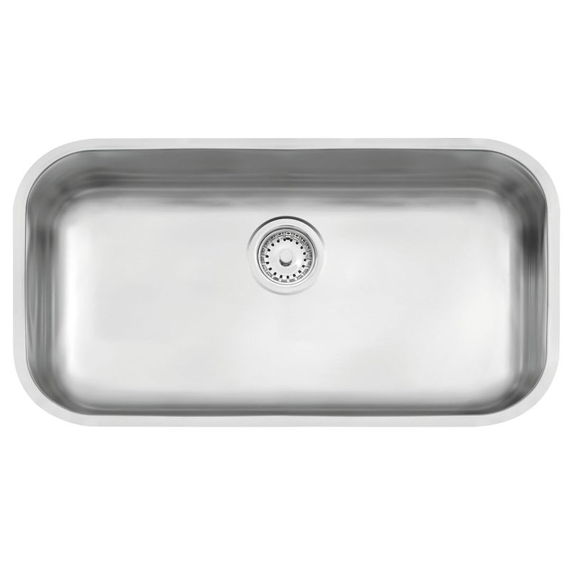 CubadeAcoInox304RetangularAcetinada56x34x17comValvulaTRAMONTINA
