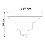 LampadaLEDAR111GU10Brancade12WBivoltGALAXY