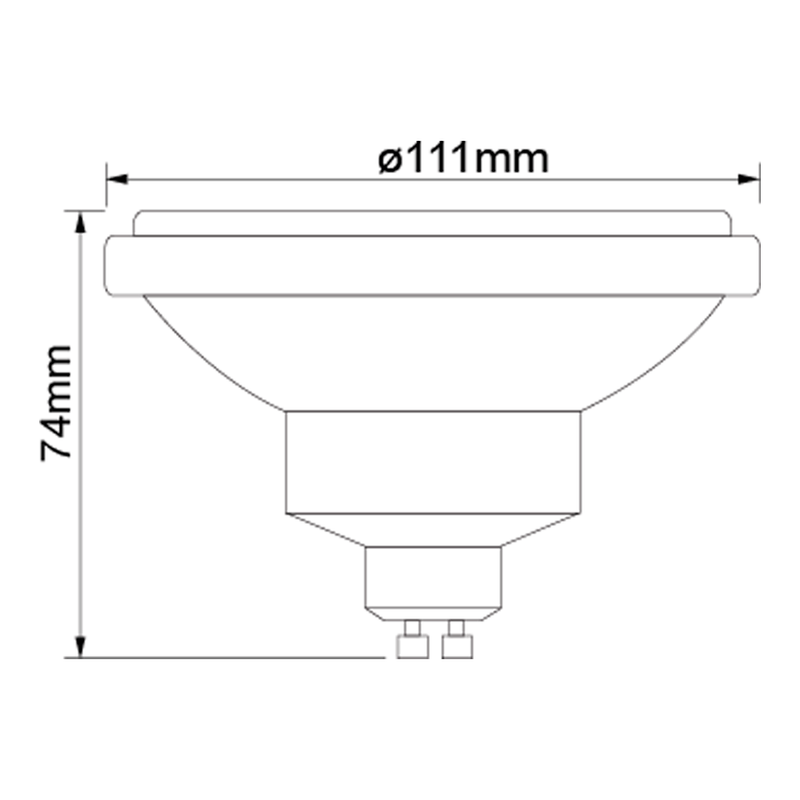 LampadaLEDAR111GU10Brancade12WBivoltGALAXY