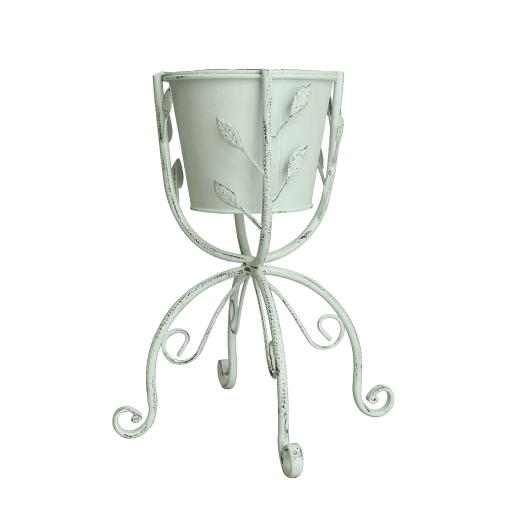 Enfeite de  Metal para Jardim Vaso - ESPAÇO MIL