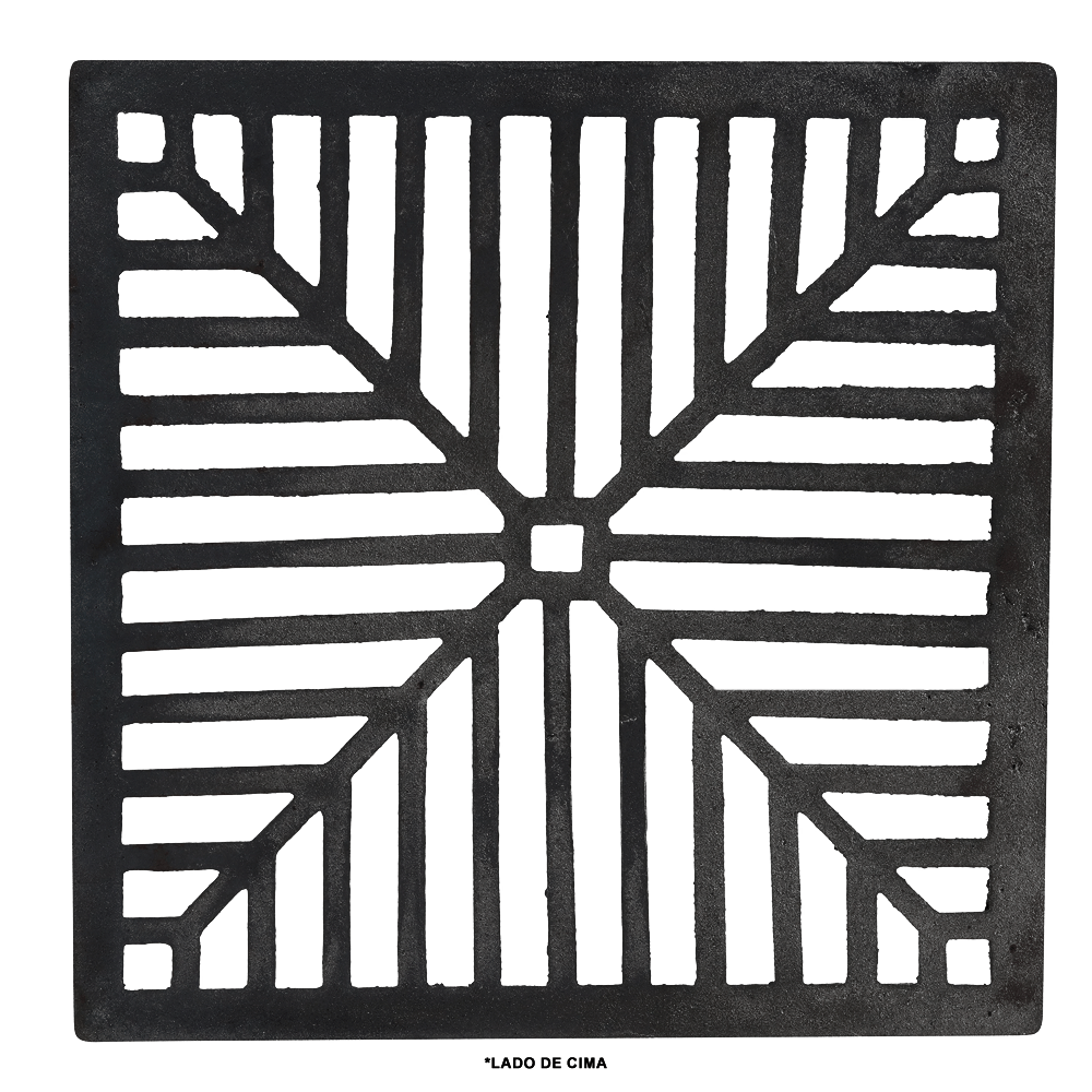 Ralo Côncavo Ferro Fundido 35x35cm - JODOAL