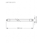 LampadaLEDTubularT8Amarelade99WBivoltTASCHIBRA