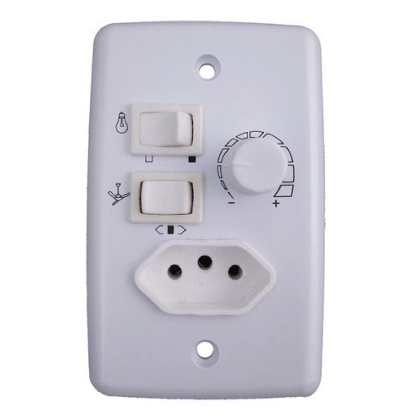 ControleChaveRotativa1LampTomadaBivoltTRIOELETRONICA