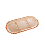 PetisqueiradeCristalcom3DivisoesOvalPearlAmbar30x15cmWOLFF
