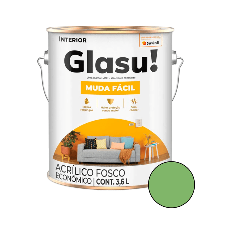 TintaGlasuritAcrilicoEconomicoTrevodaSorteFosco36LSUVINIL
