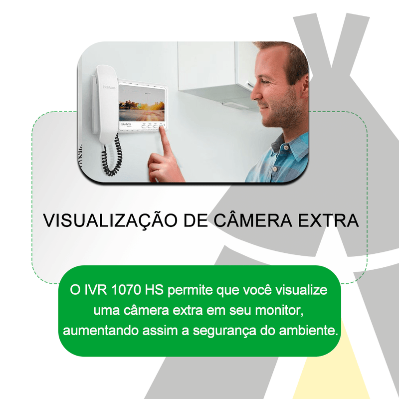 KitVideoPorteirocomMonofoneIV1070HSINTELBRAS