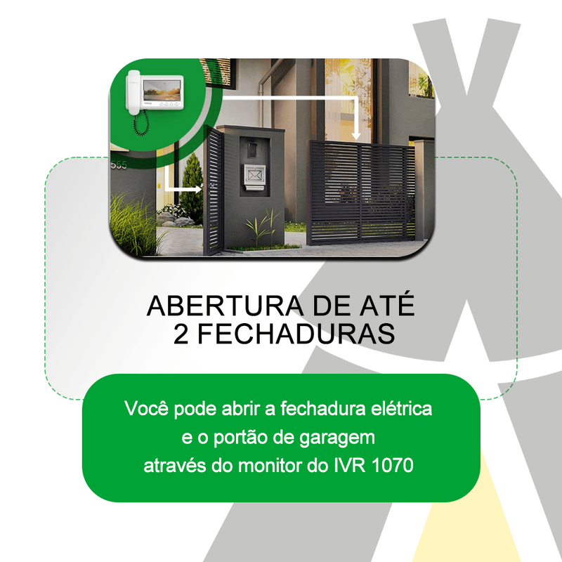 KitVideoPorteirocomMonofoneIV1070HSINTELBRAS